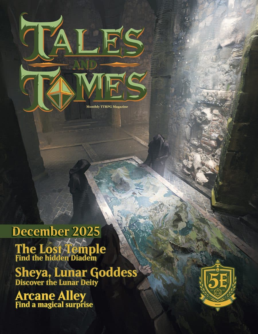 Tales and Tomes Issue 2 cover: The Lost Temple