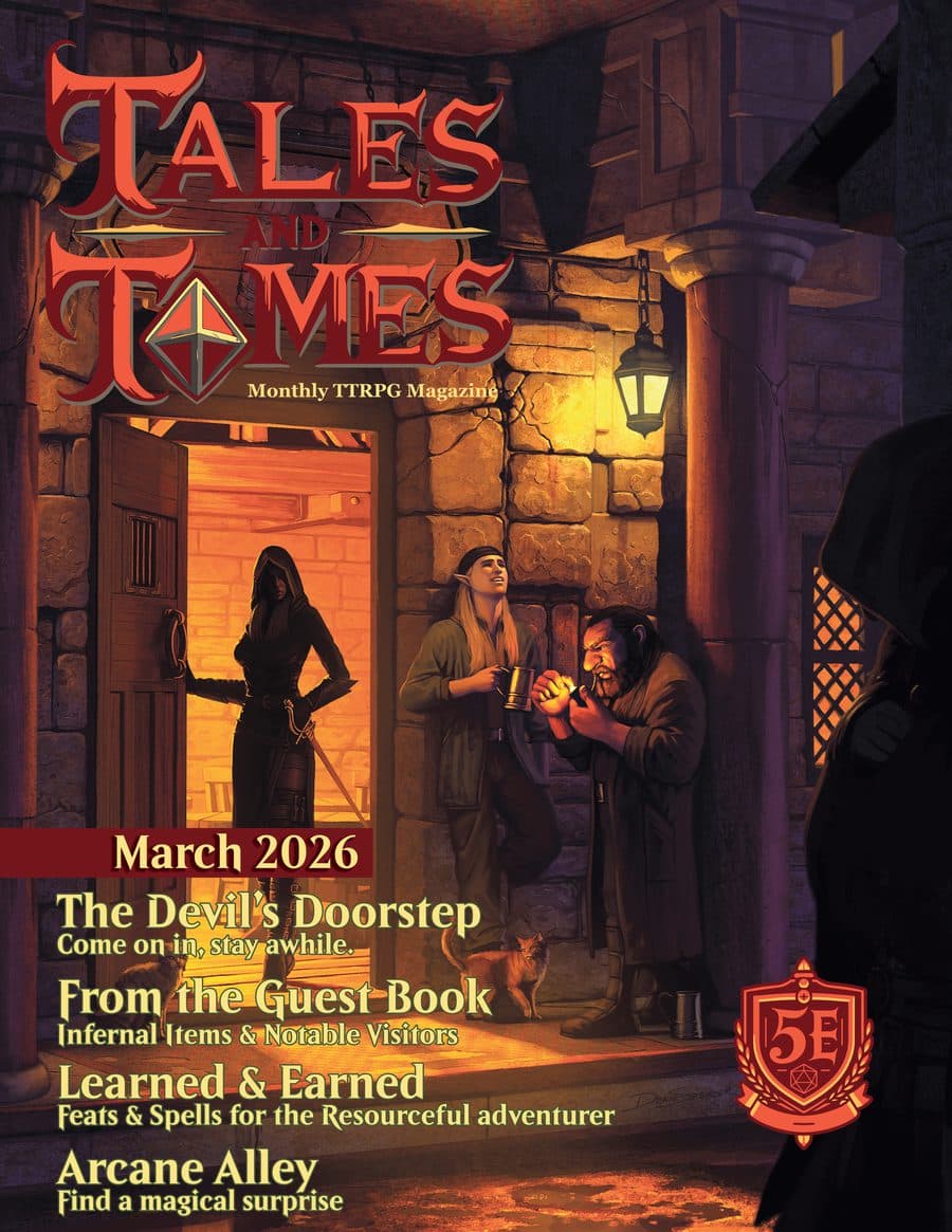 Tales and Tomes Issue 5 cover: The Devil's Doorstep
