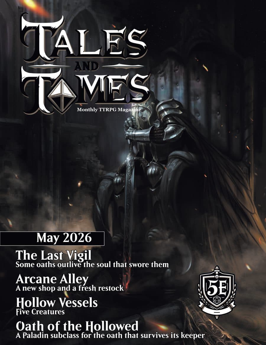 Tales and Tomes Issue 7 cover: The Last Vigil